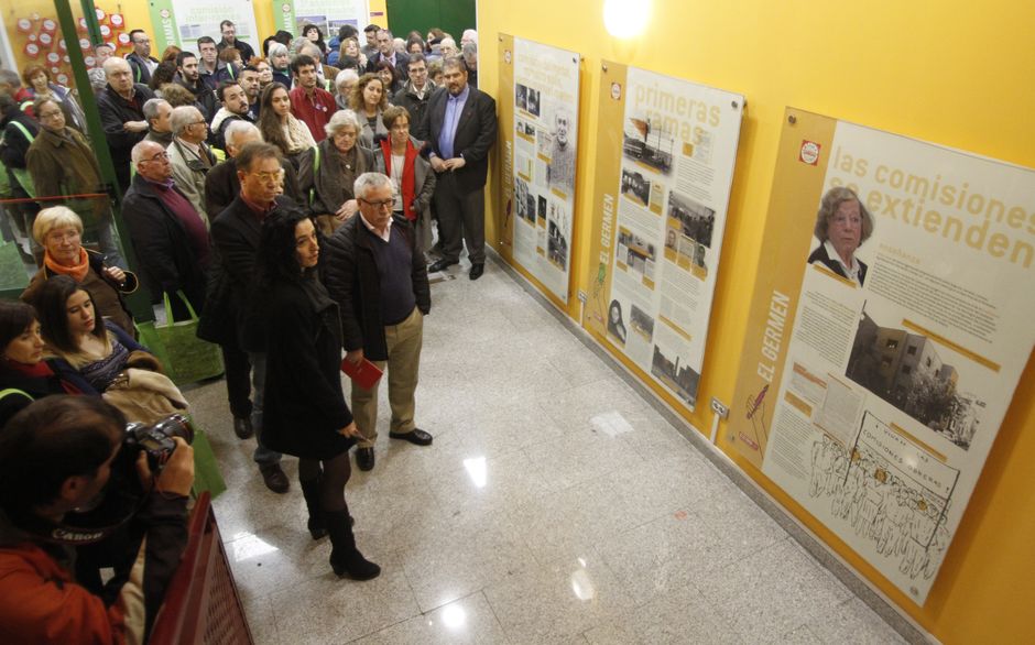 Inauguración de exposición por 50º aniversario de la Comisión Inter-Ramas de CCOO